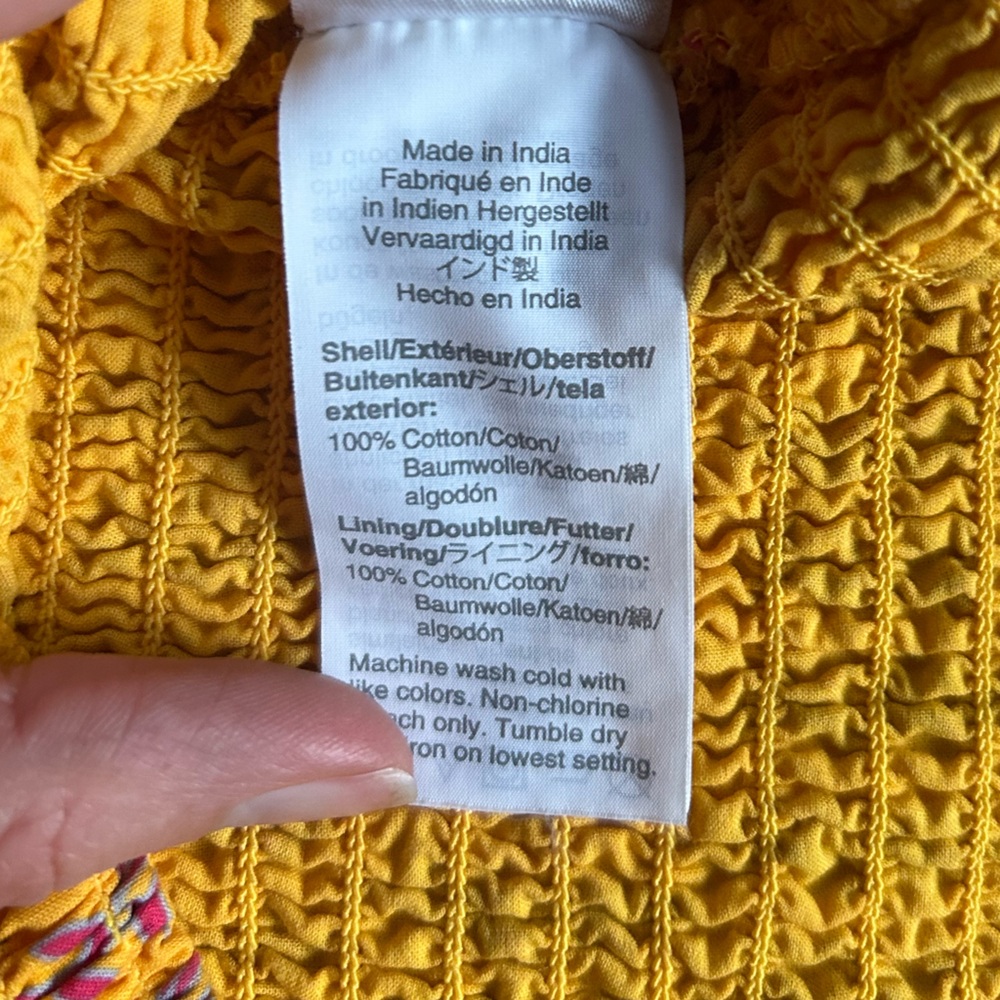 J. Crew, Sunny Block smocked skirt, size 10 - Picture 11 of 12